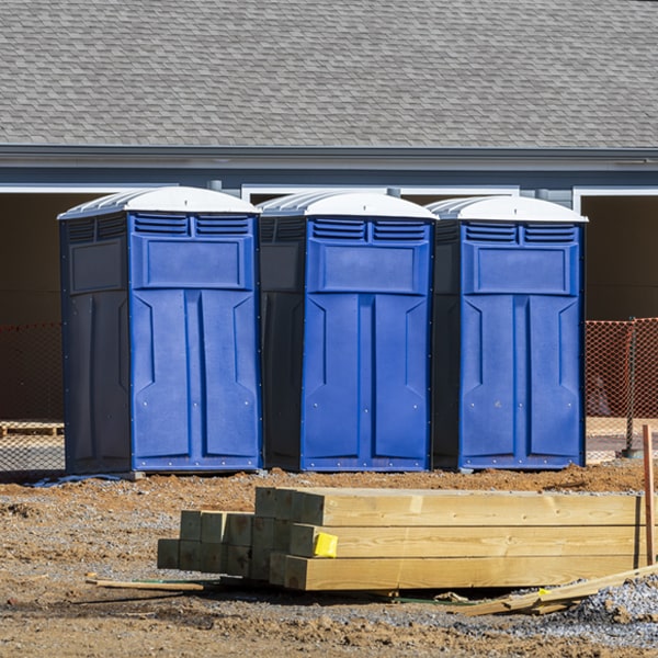 what is the maximum capacity for a single porta potty in Raft Island